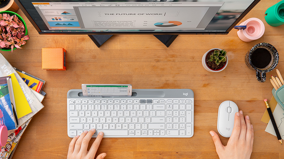 Logitech K580 Slim Multi Device Wireless Keyboard Logitech K580 Slim Multi Enhet Tastatur Mus & tastatur