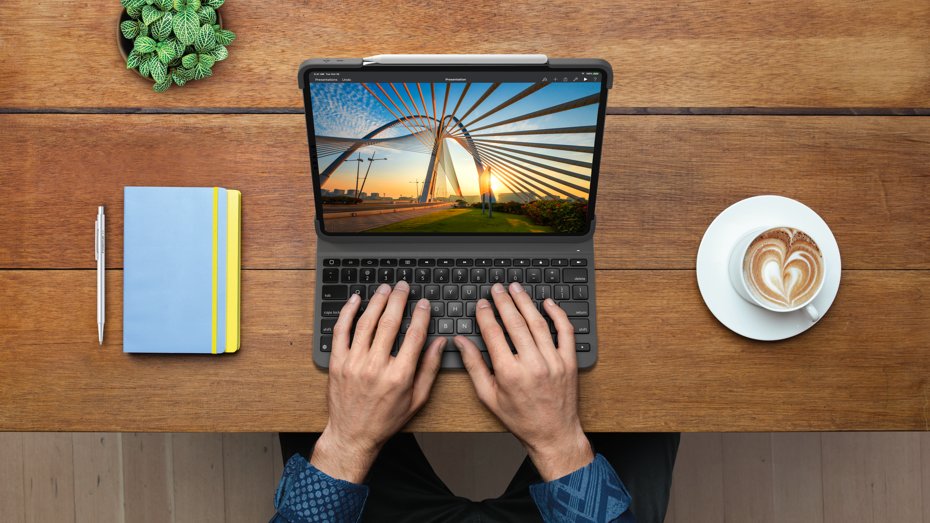 Comfortable typing on the Slim Folio Pro