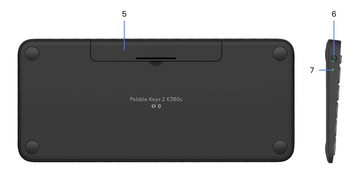 Co2CREA Custodia Rigida EVA Da Viaggio Per Logitech K380/K380s E Mouse M350/M350s – Protezione Antiurto Per Tastiera Wireless E Mouse (Solo Custodia)
