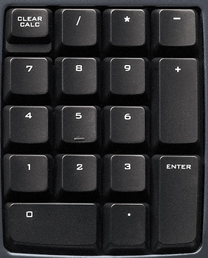 MX5000 numberKeys