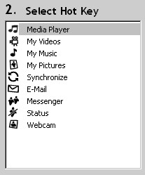 MX5000 SP selectHotKey