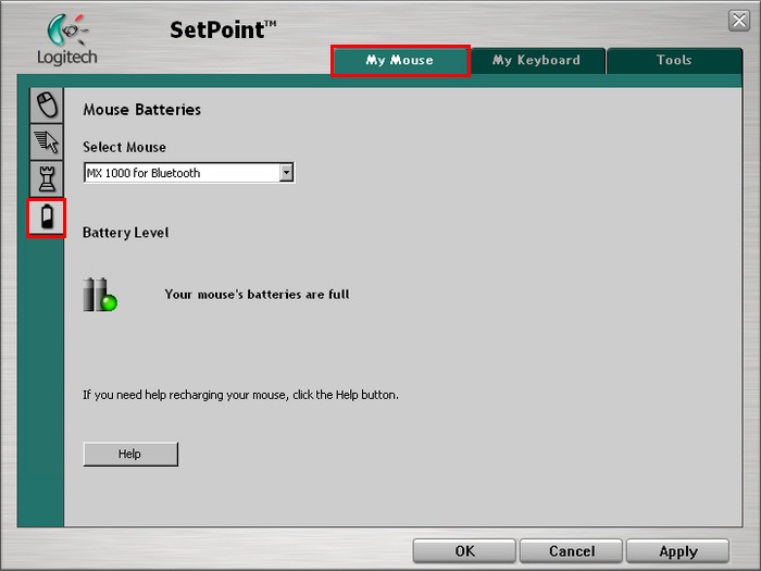 MX5000 SP MseBattLevel
