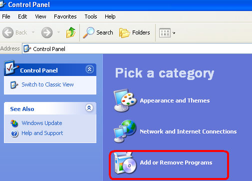 Ctrl Pnl Category view