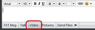 AIM video button