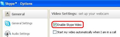 Skype enableVideo
