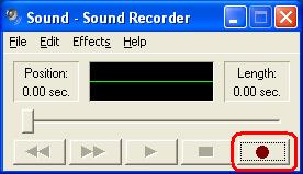 Audiorecorder starten