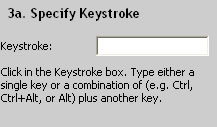 select keystroke