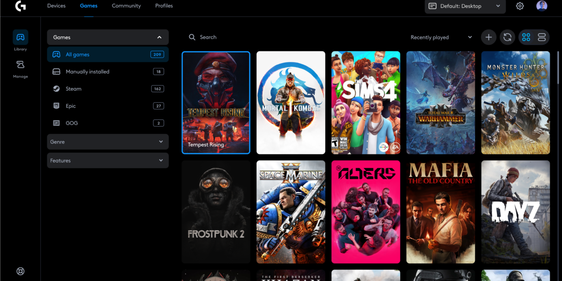 Personalized Gaming, Perfectly Organized: Introducing Logitech G HUB Games