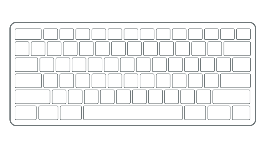 Ilustración de un teclado