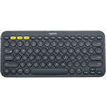 K380 MULTI-DEVICE KEYBOARD + M350 PEBBLE MOUSE Minimalist, Bluetooth accessories for computers or tablets - Dark Grey PÑÑÑÐºÐ¸Ð¹ (ÐÑÑÐºÐµÐ½/Qwerty) Keyboard only