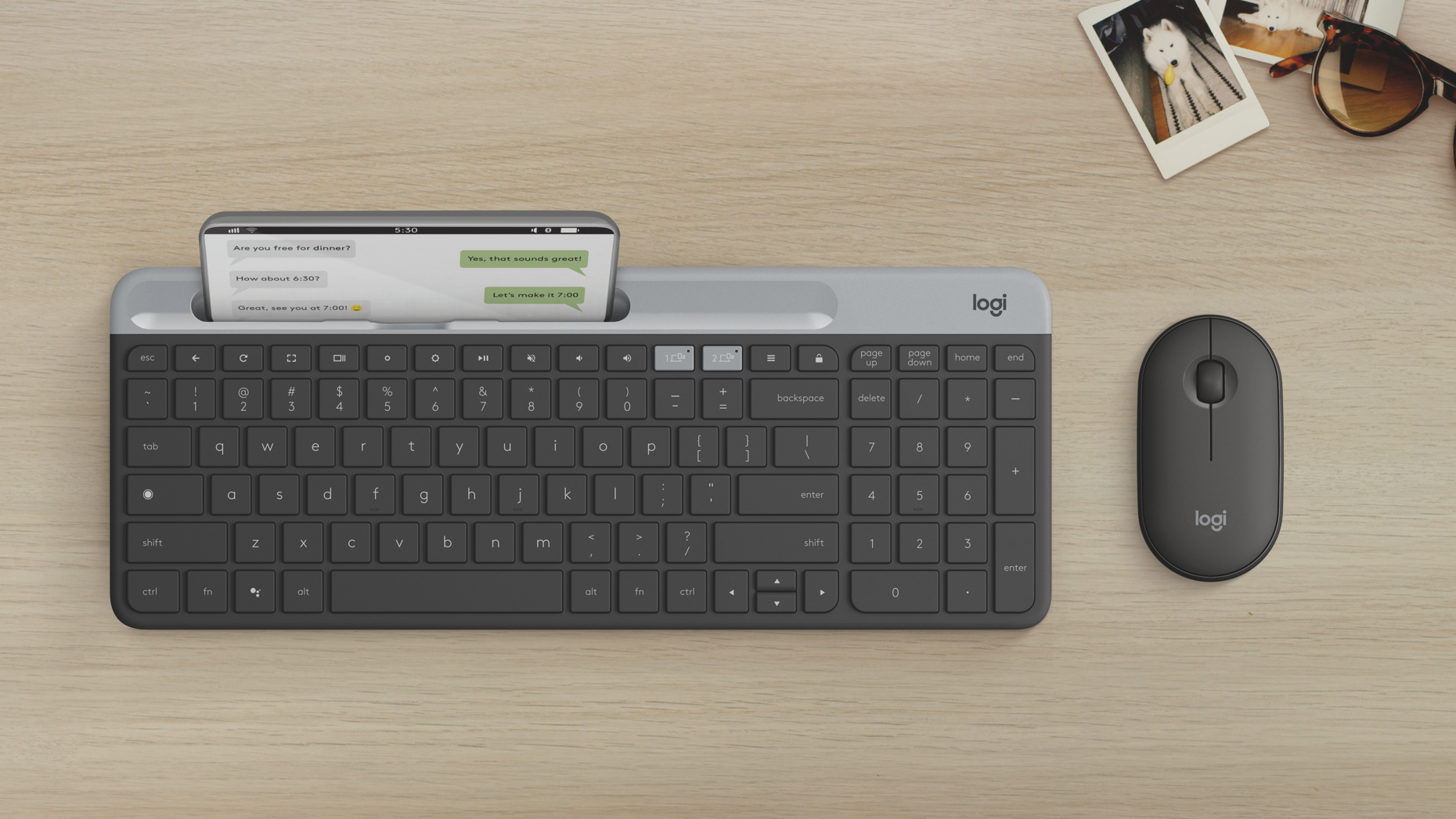 K580 ChromeOS Keyboard + M350 Wireless Mouse