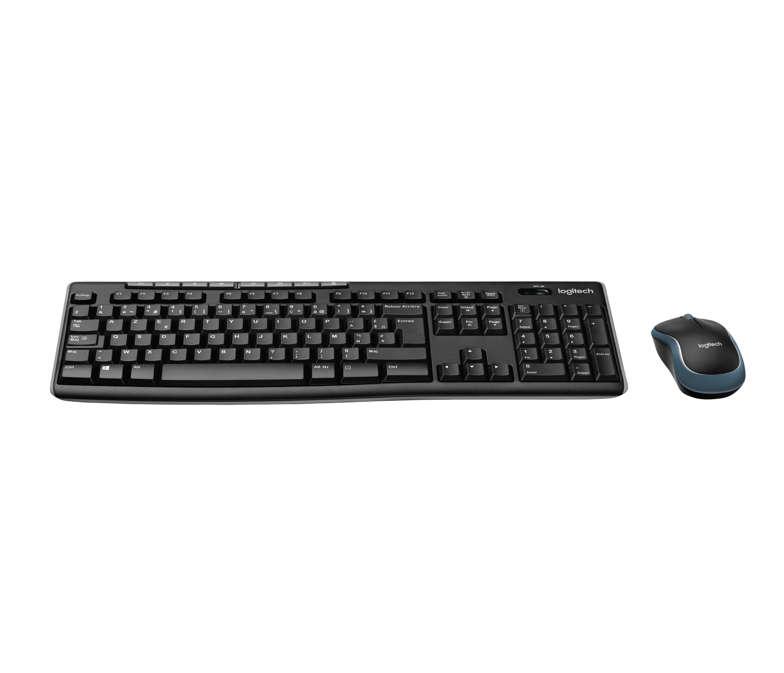 Combo Tastiera E Mouse Wireless Logitech MK270 - Layout Ebraico QWERTY, Nero - Foto 13