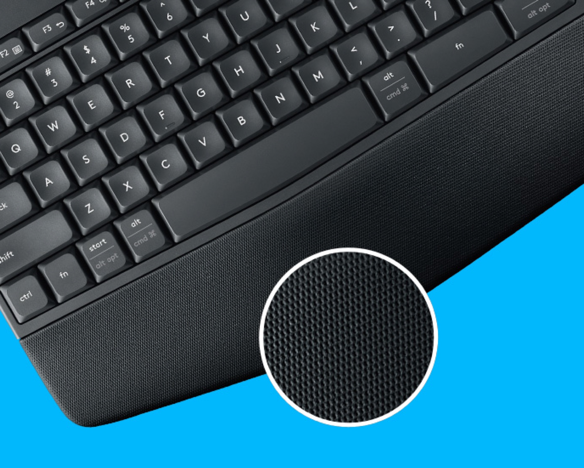 thumbnail image 2 of Logitech MK850 Performance Wireless Keyboard And Mouse Combo, Bluetooth/USB, Black, QWERTY, Programmable Keys, 920-008219 2 of 5