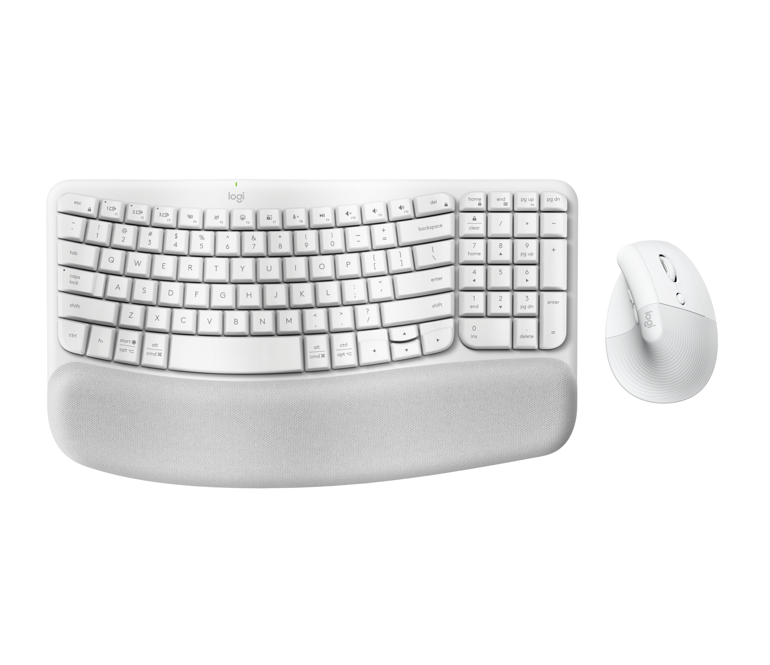 Wave Keys & Lift Vertical Mouse Combo | Logitech