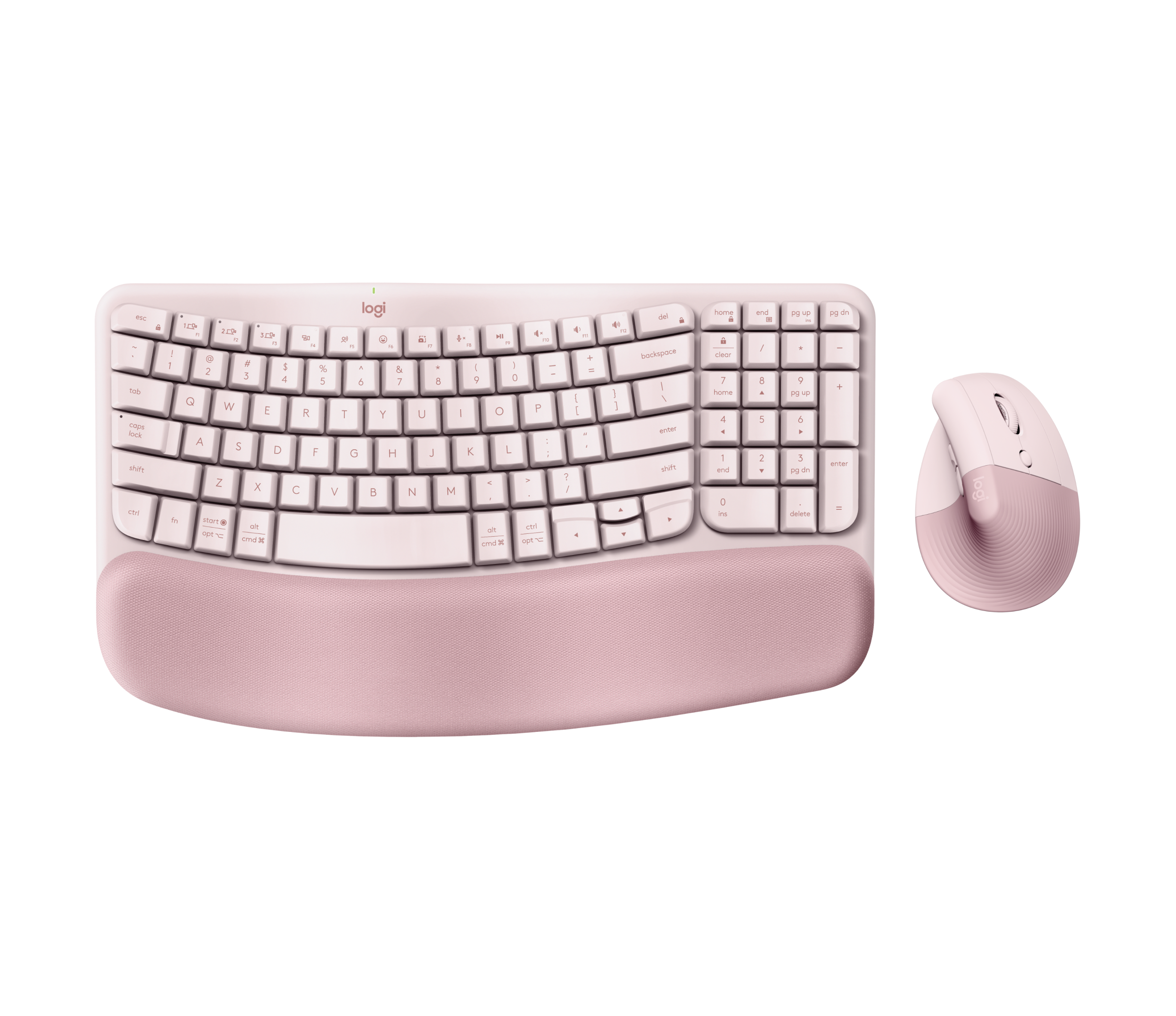 Wave Keys & Lift Vertical Mouse Combo | Logitech