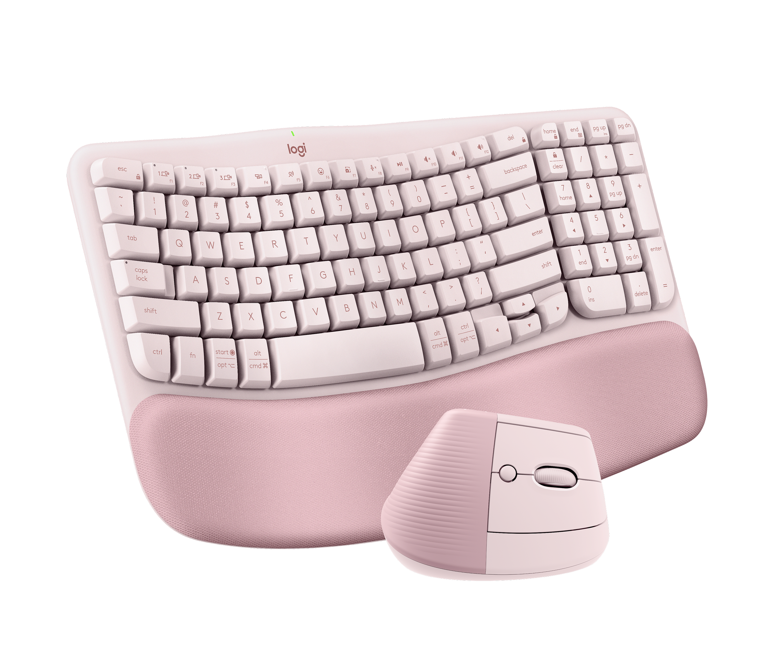 Wave Keys & Lift Vertical Mouse Combo | Logitech