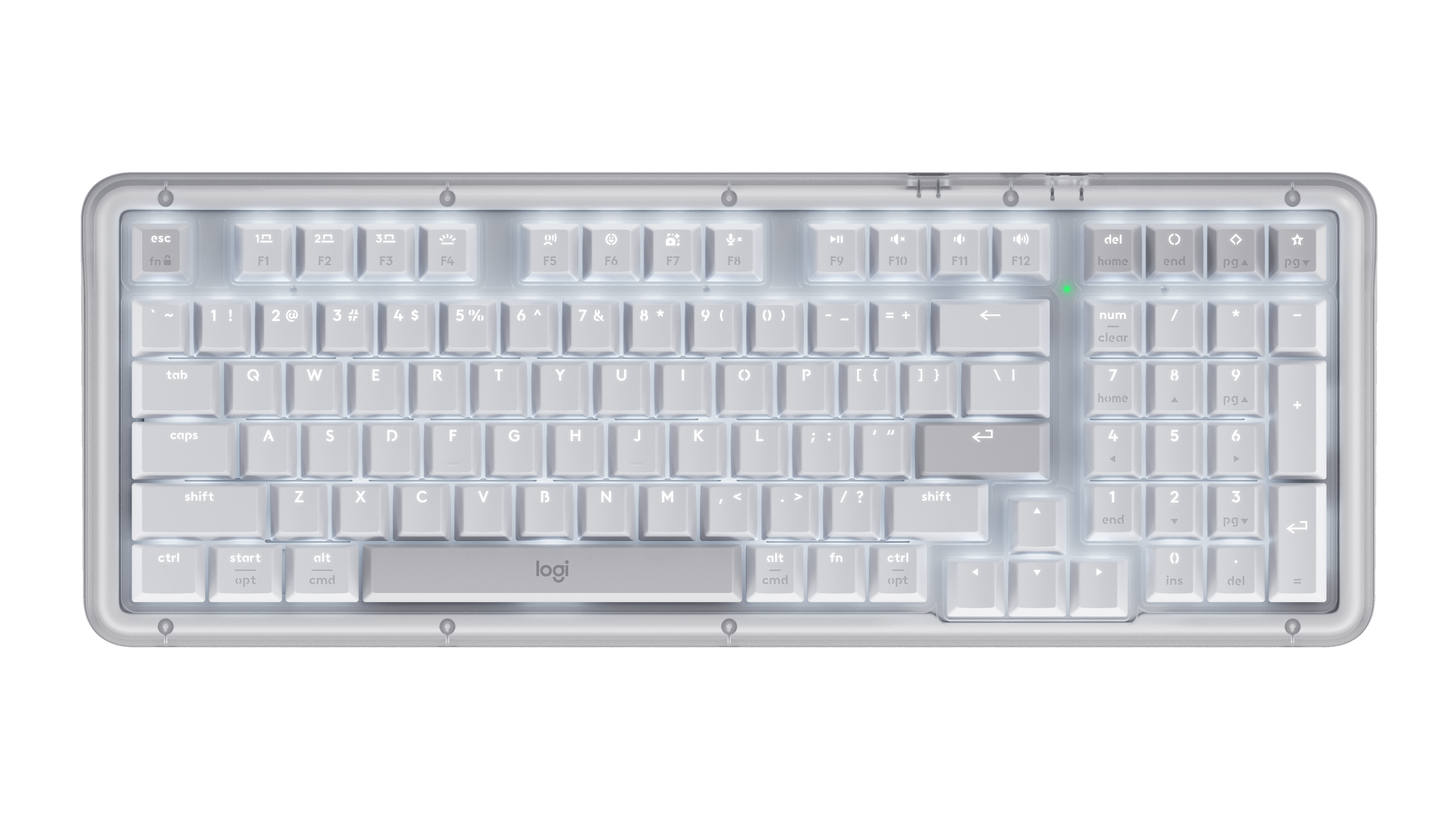 【ほぼ新品！】logicool ALTO KEYS K98M ホワイト Alto Keys K98M Wireless Keyboard with Gasket Structure | Logitech