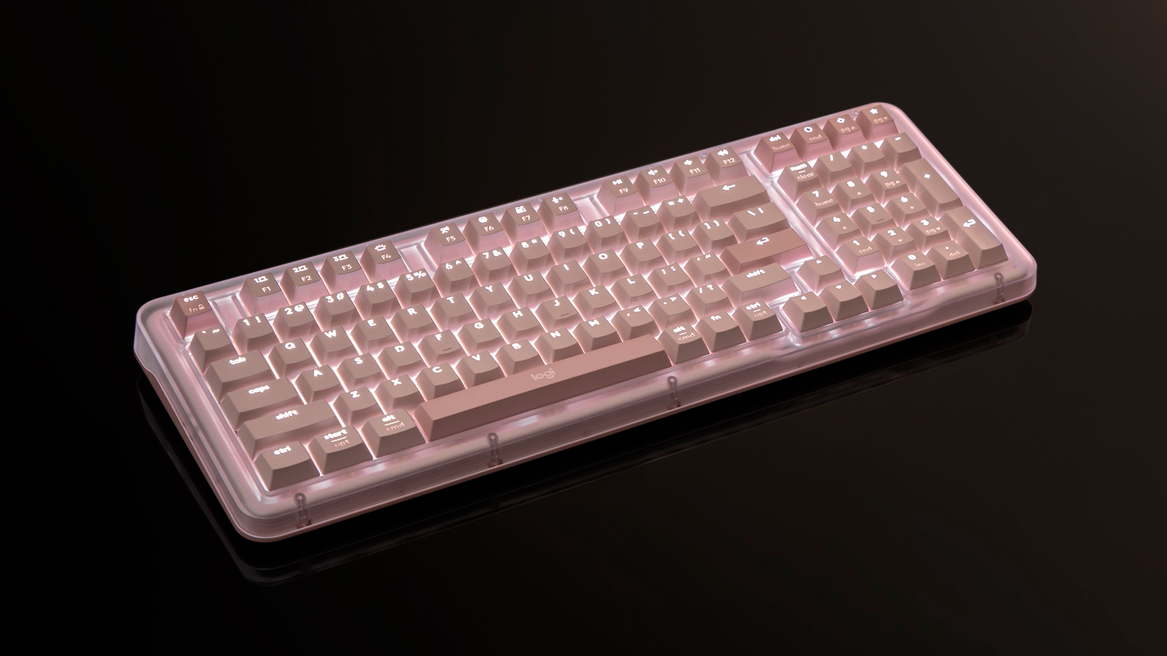 【ほぼ新品】logitech ALTO KEYS K98S ピンク logi K98S Mechanical Keyboard ALTO KEYS AI Custom Bluetooth Office
