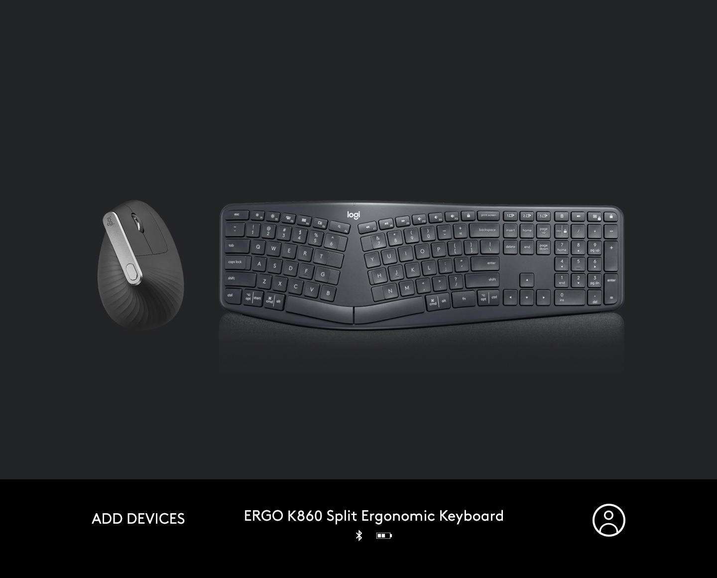 Logitech ERGO K860 Wireless Split Keyboard