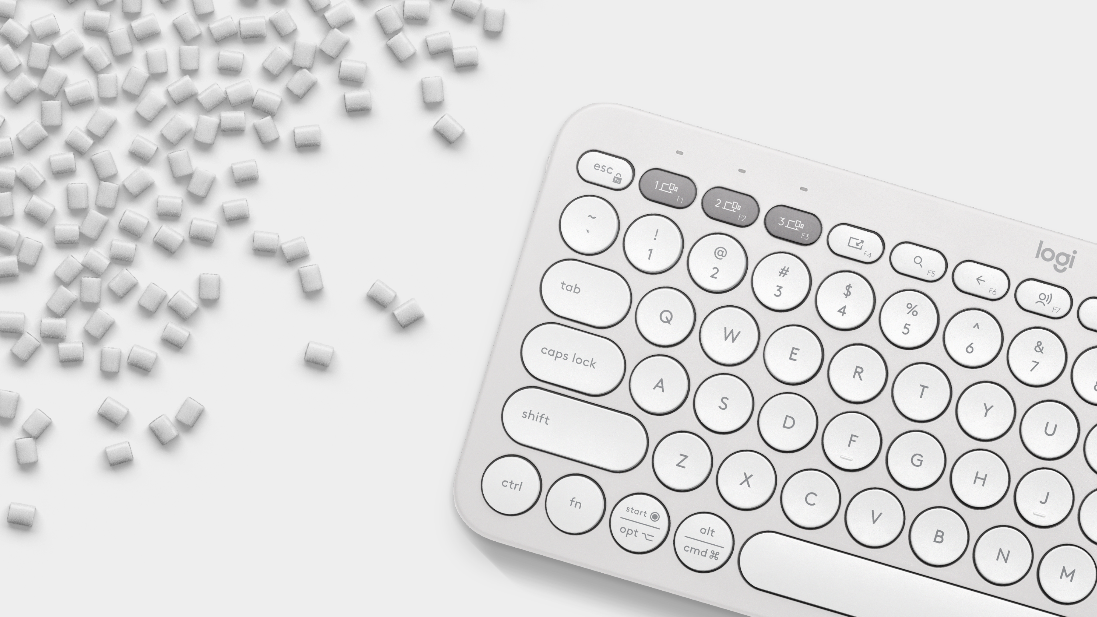 Pebble Keys 2 K380s Bluetooth Keyboard | Logitech