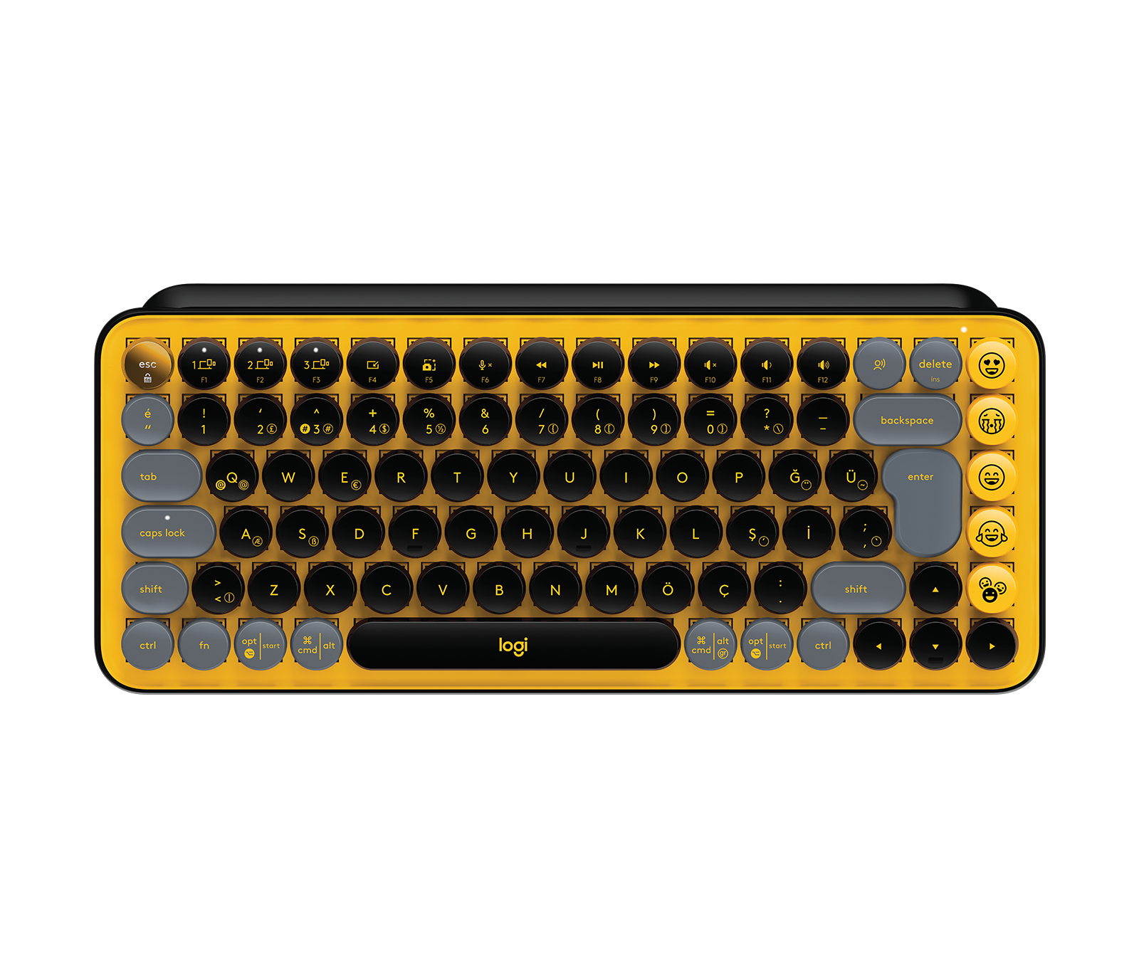 【US配列】Logitech POP KEYS Logitech POP Keys Kablosuz Mekanik Emoji Klavyesi