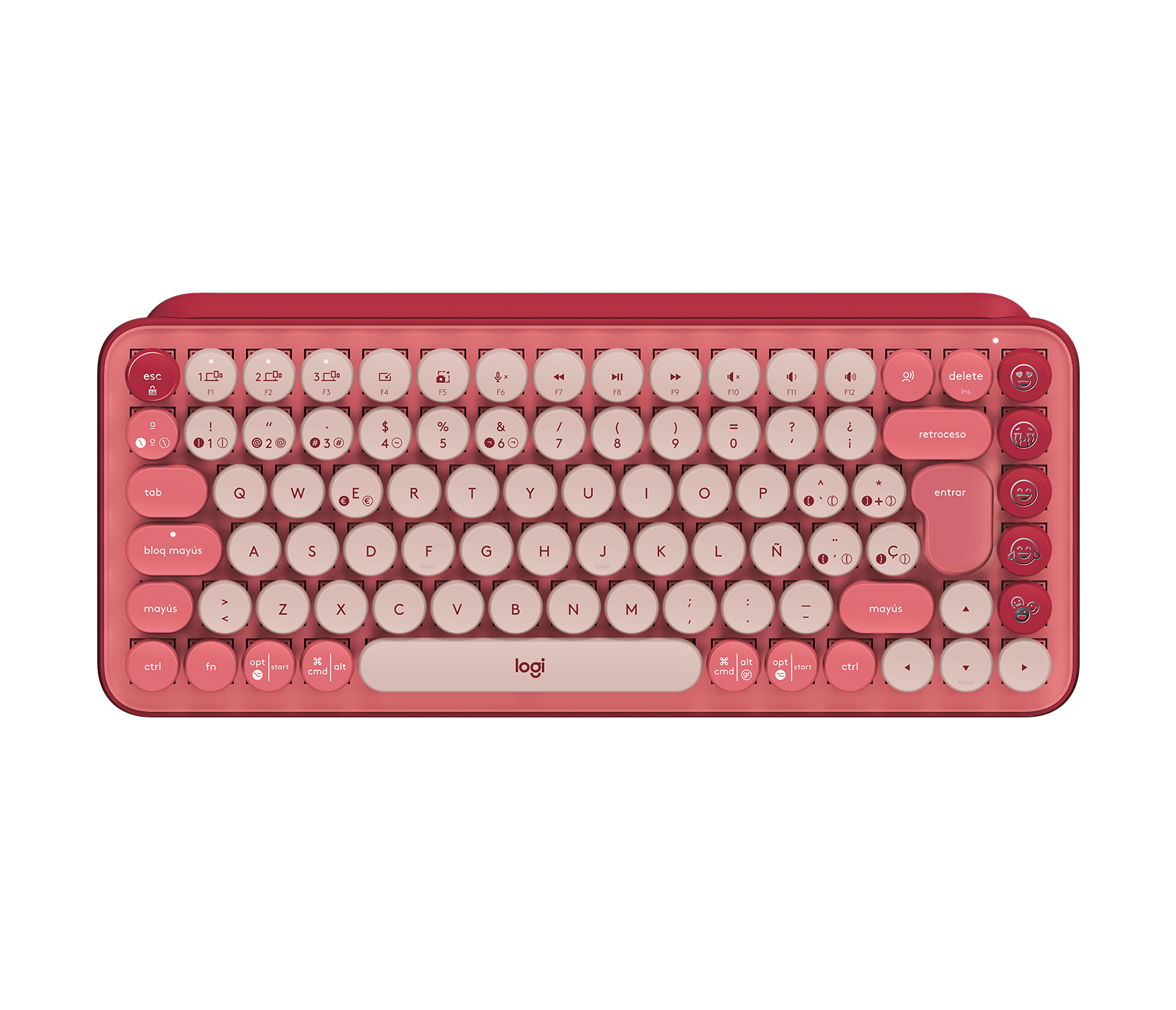 Teclado sem fio mecânico com emoji Logitech POP Keys