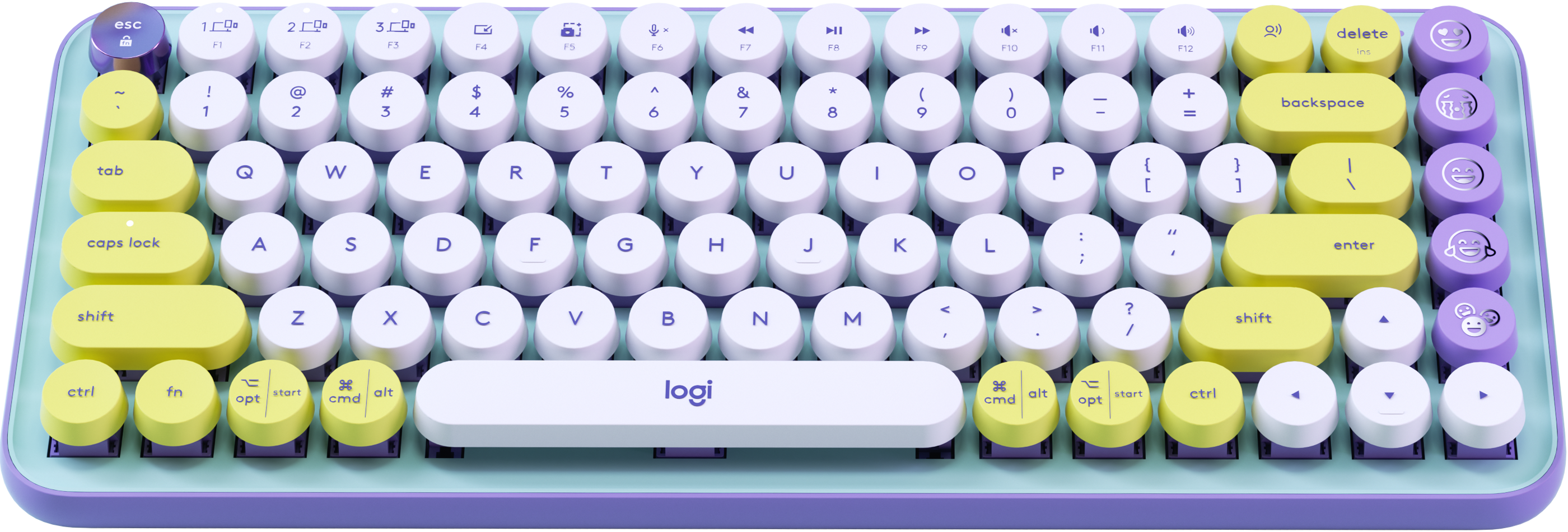 キーボード POP KEYS WIRELESS MECHANICAL KEYBOARD Logitech POP Keys Wireless Mechanical Emoji Keyboard