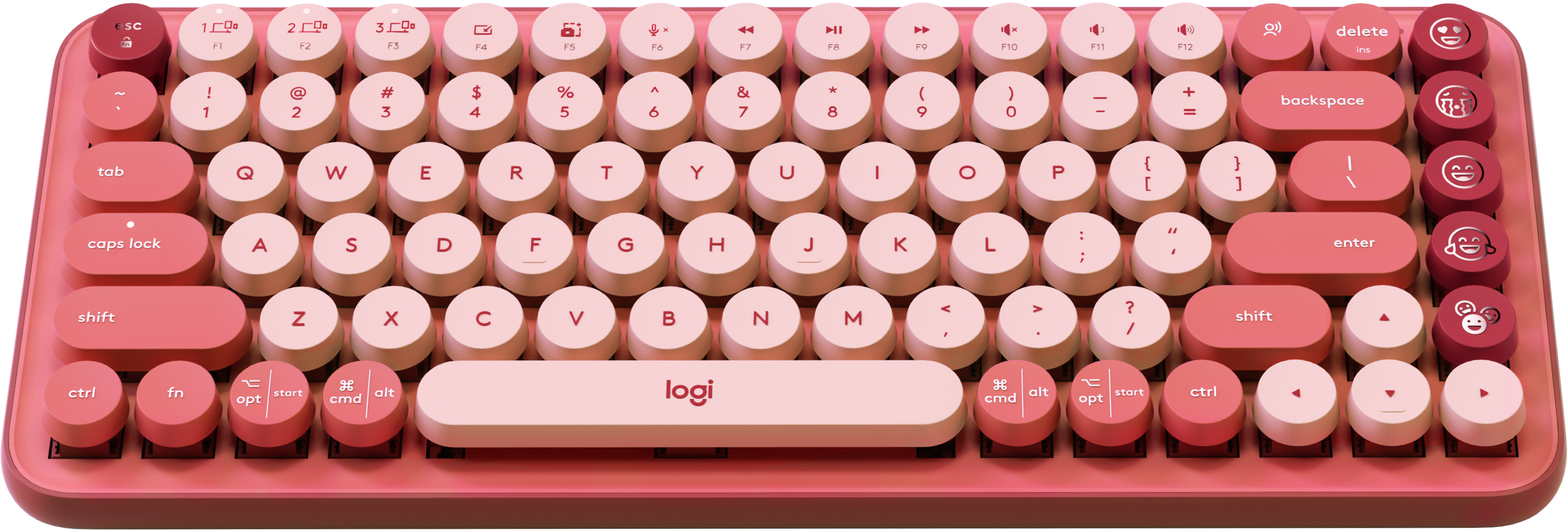 Teclado sem fio mecânico com emoji Logitech POP Keys