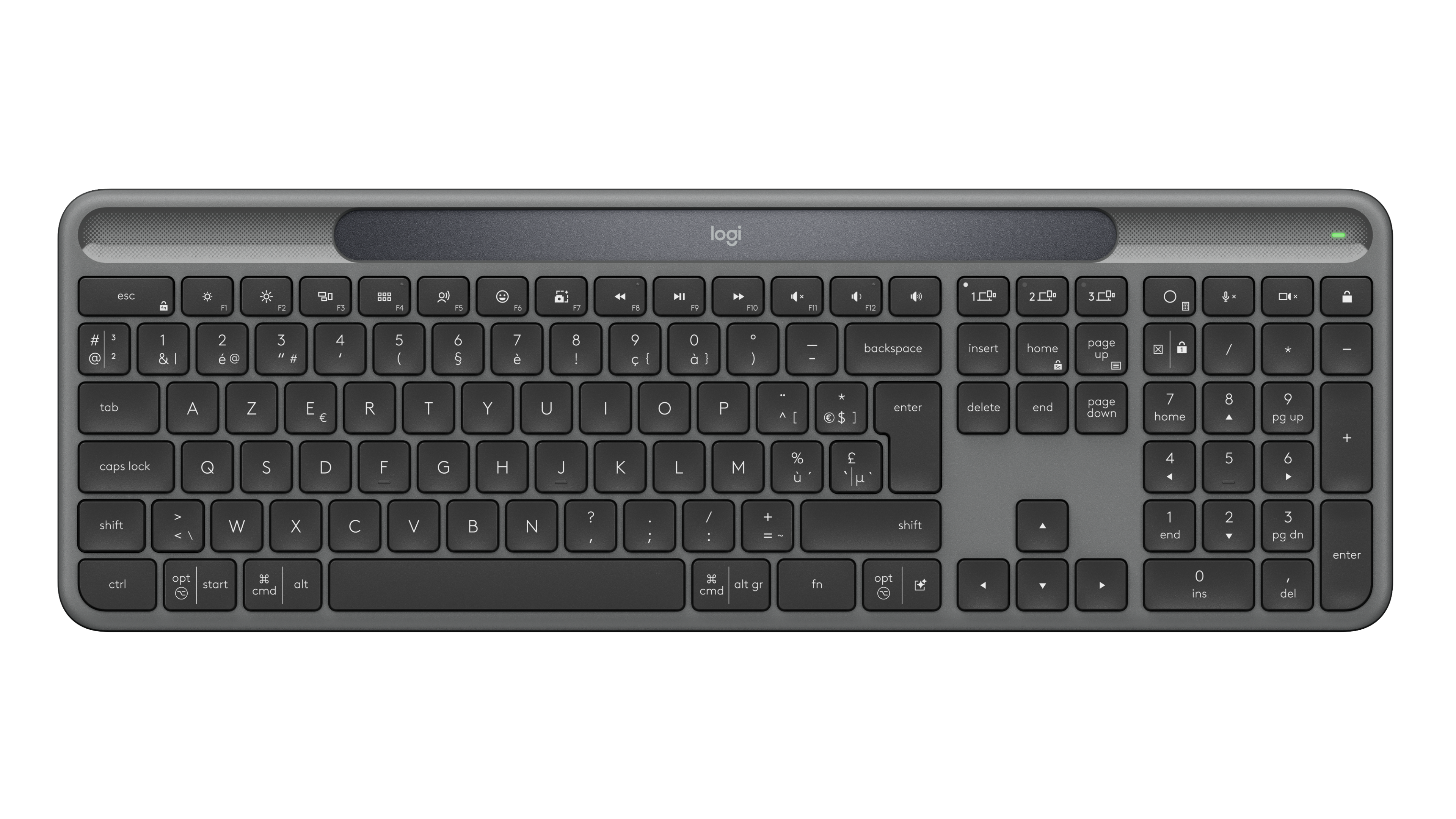 Logitech Signature Slim Solar+ Wireless Keyboard | Light Powered ...