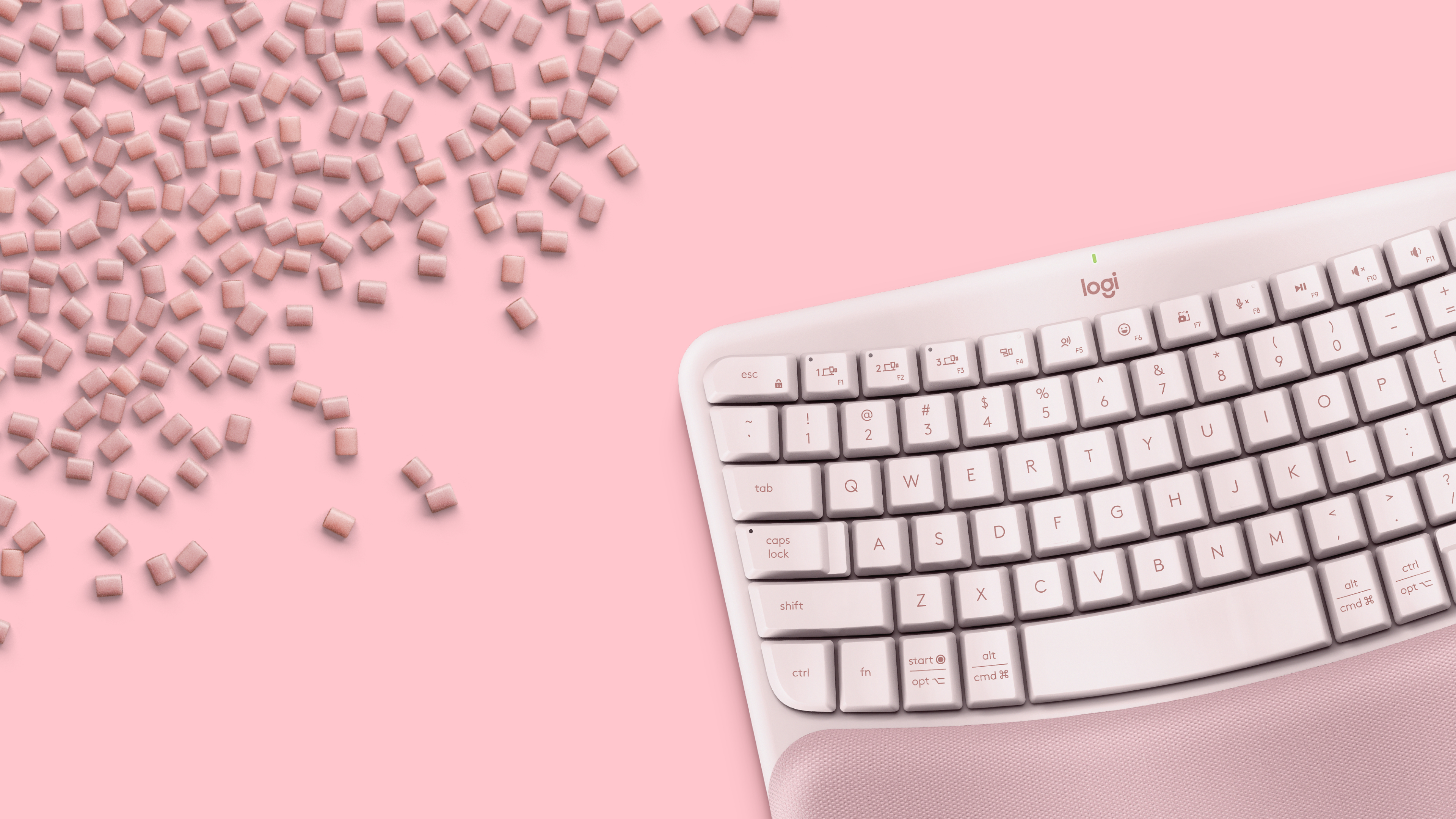 Wave Keys Ergonomic Wireless Keyboard | Logitech