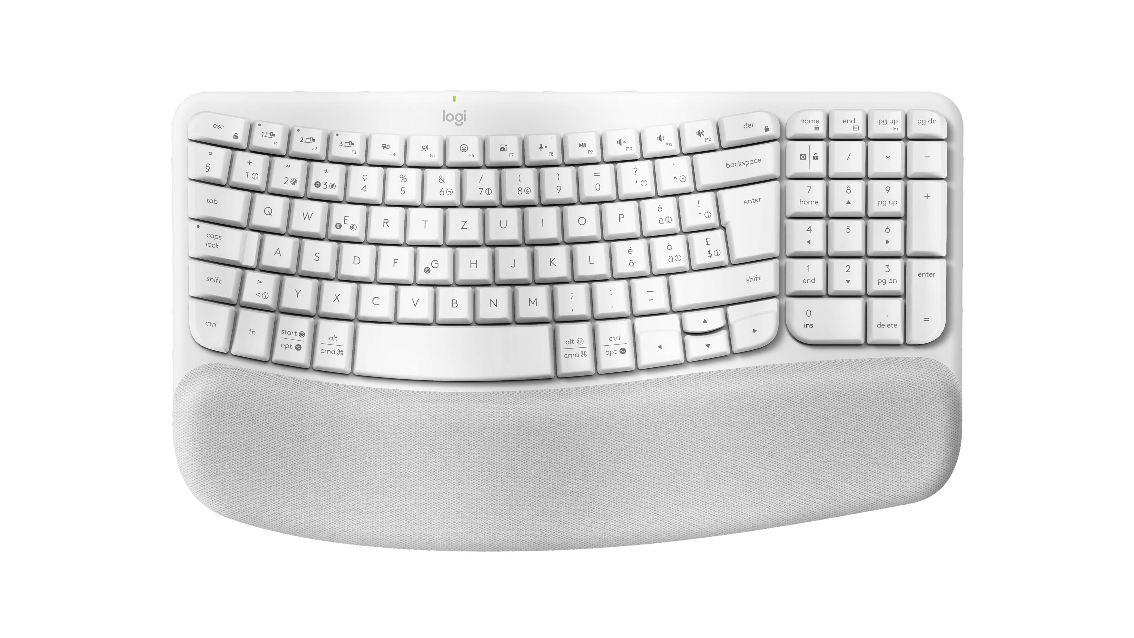 Logitech Wave Keys キーボード 本体 Wave Keys Ergonomic Wireless Keyboard | Logitech