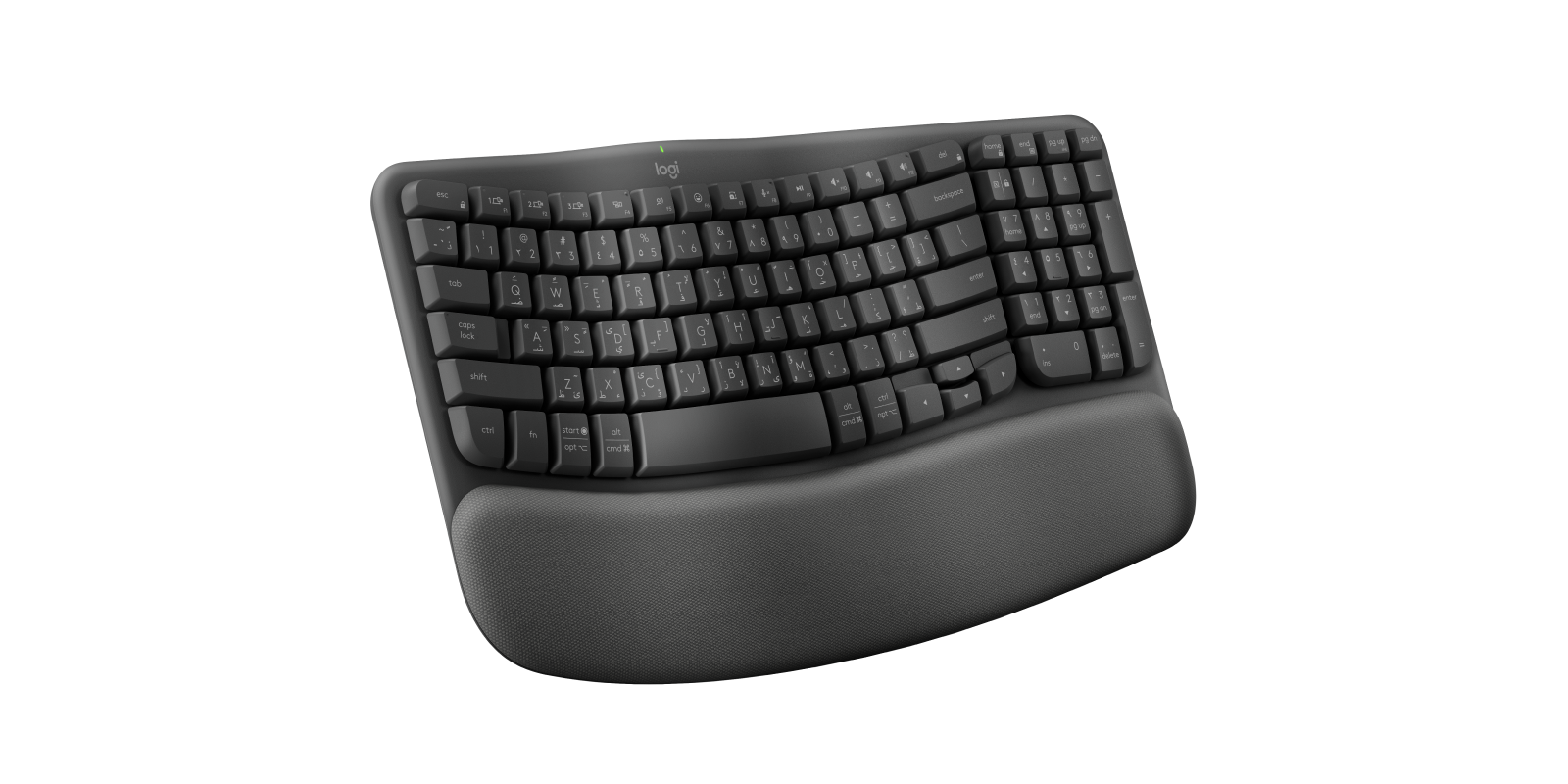 ロジクール/logicool Wave Keys Logitech Wave Keys Ergonomic Wireless Keyboard for Multi-OS