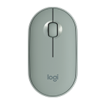 

LOGITECH PEBBLE KABELLOSE MAUS M350 Moderne, schlanke und leise kabellose Maus mit Bluetooth - Eukalyptus