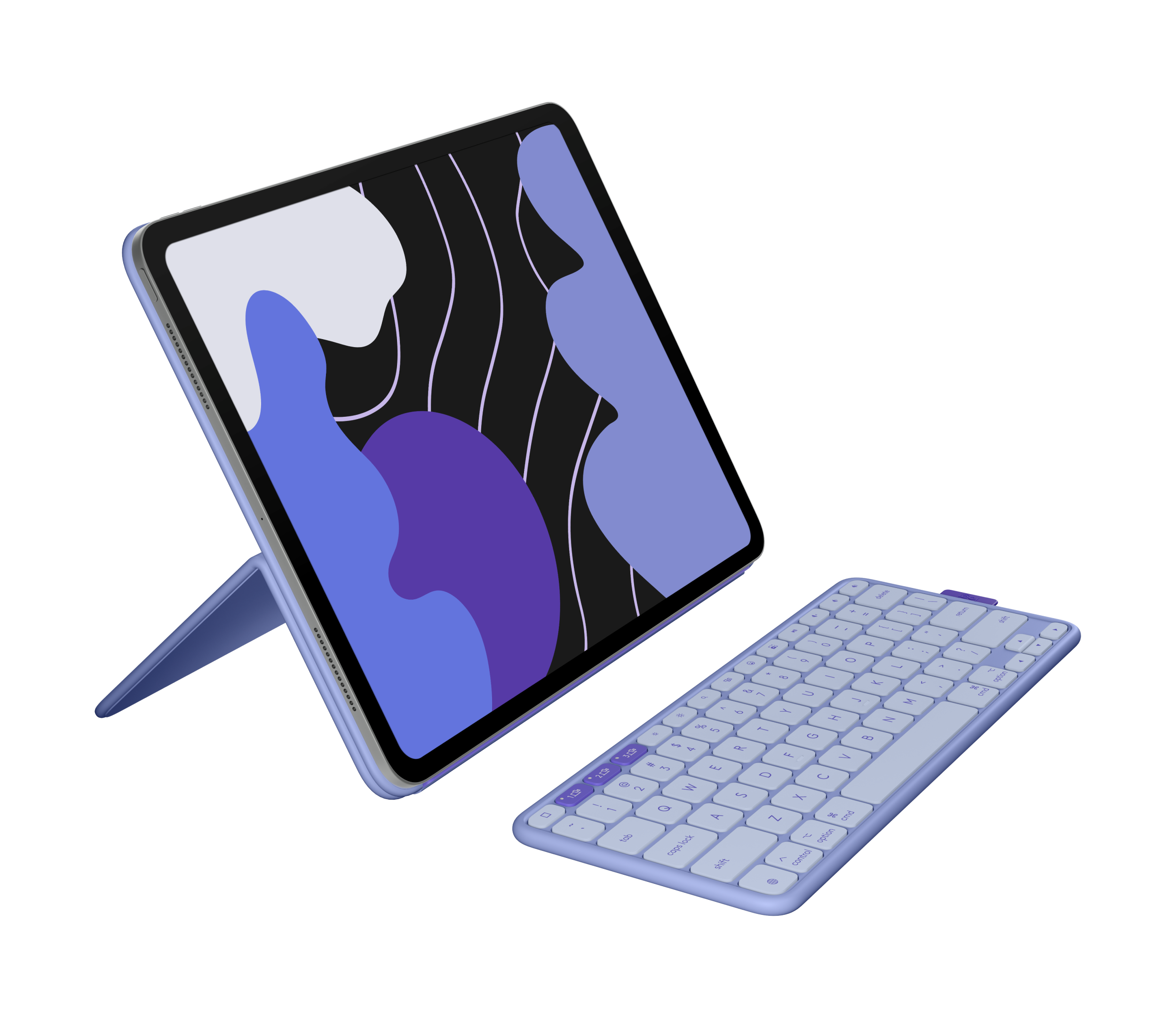 logicool FLIP FOLIO 13インチ用 flip-folio-13-inch-lilac-3qtr-