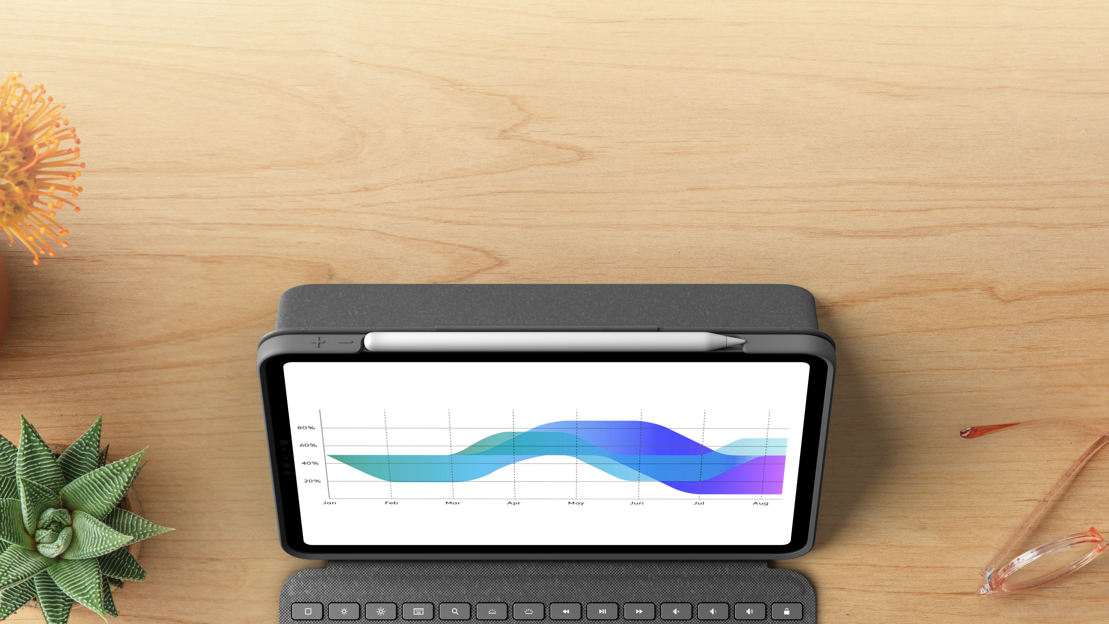 Folio Touch - Capa para Teclado com Trackpad para iPad Air de 11