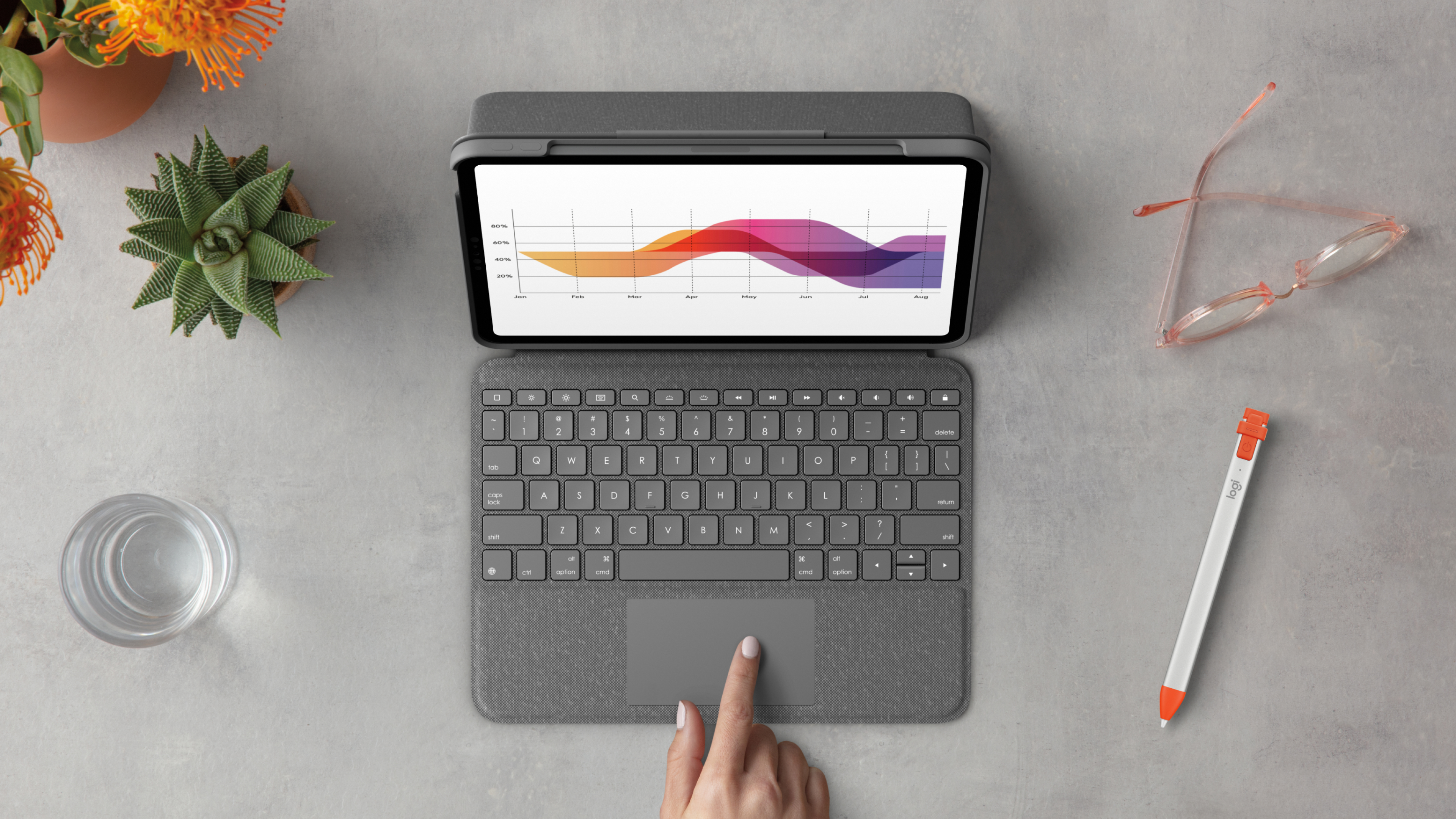 Folio Touch - Trackpad Keyboard Case for iPad Air 11-inch (M2 & M3