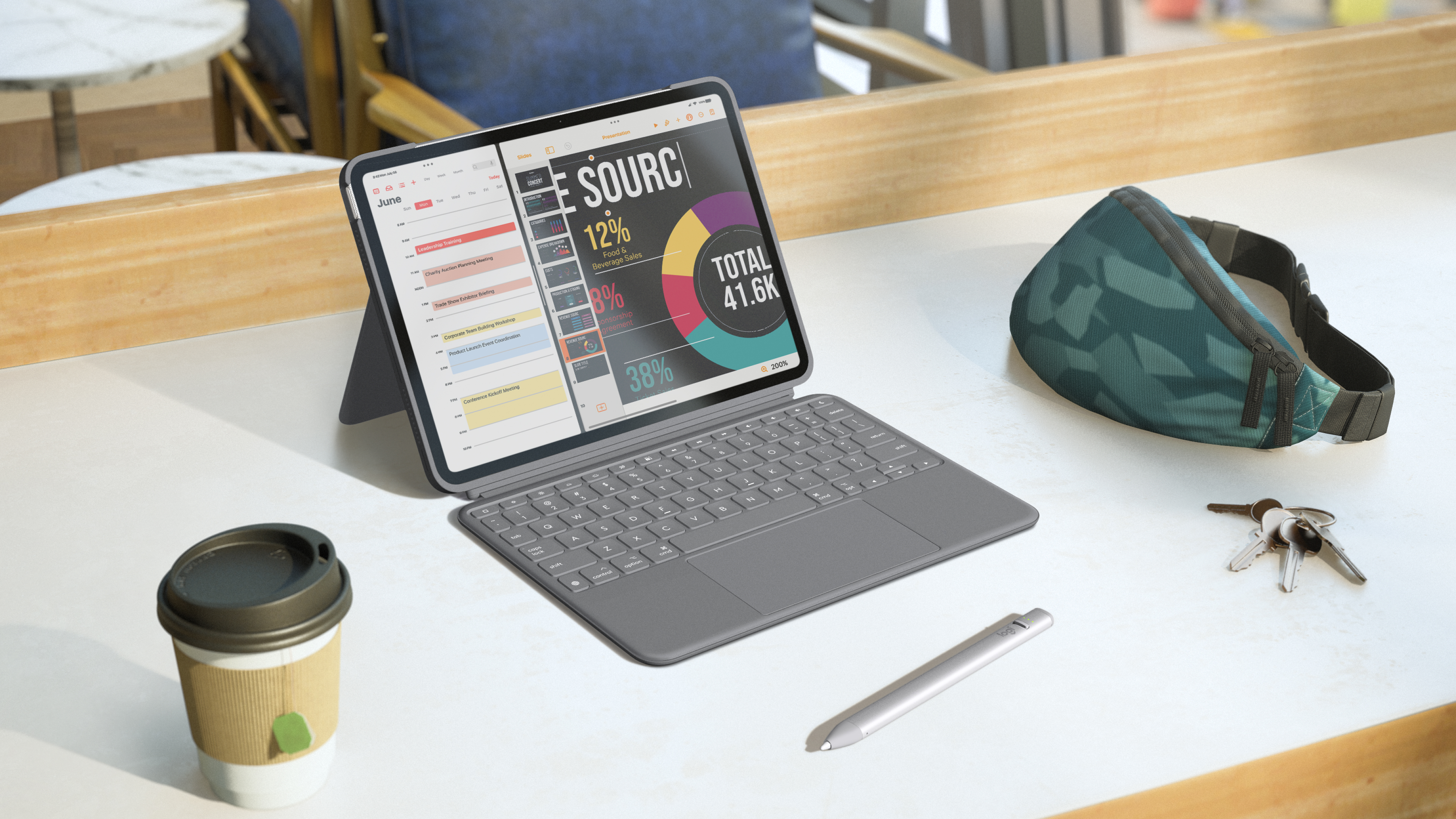 Refurbished Combo Touch iPad Air Keyboard Case | Logitech Refurbished Combo Touch iPad Air Keyboard Case | Logitech