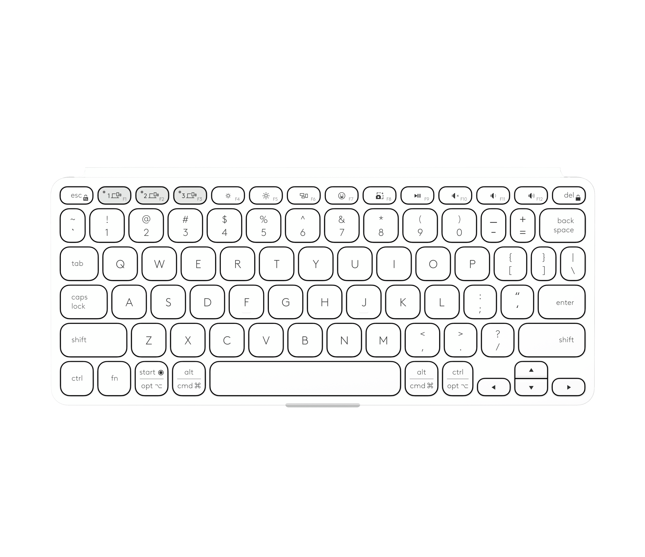 【US配列】logitech KEYS-TO-GO 2 ホワイト Refurbished Keys-To-Go 2 Tablet Keyboard | Logitech