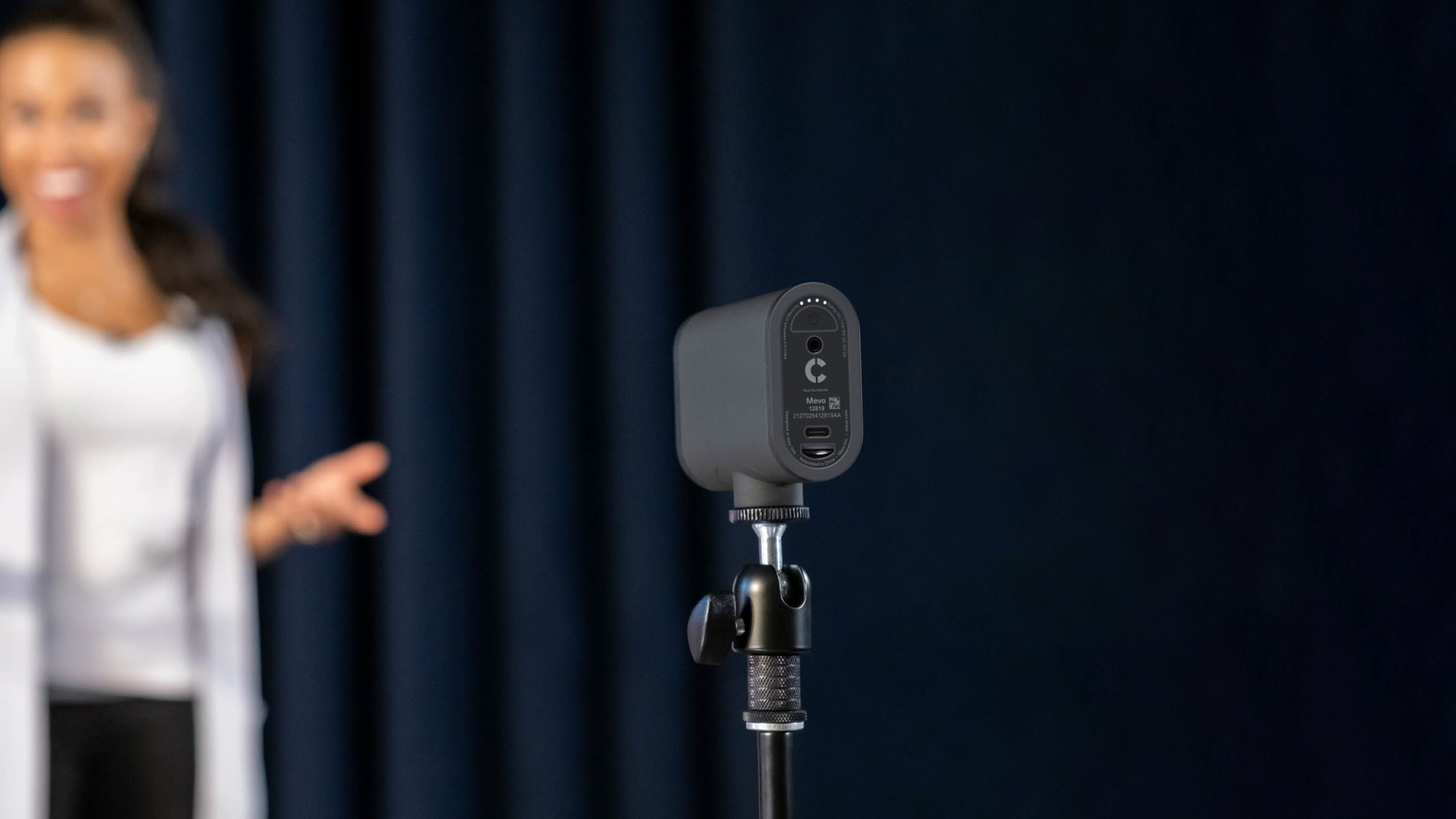 person-using-mevo-start-camera