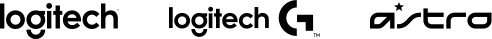 Logo of Logitech, Logitech G and ASTRO