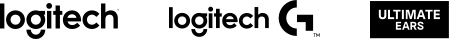 Logo of Logitech, Logitech G and Ultimate Ears