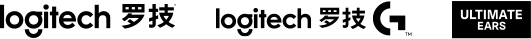 Logo of Logitech, Logitech G and Ultimate Ears