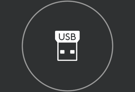 ilustración de receptor usb inalámbrico