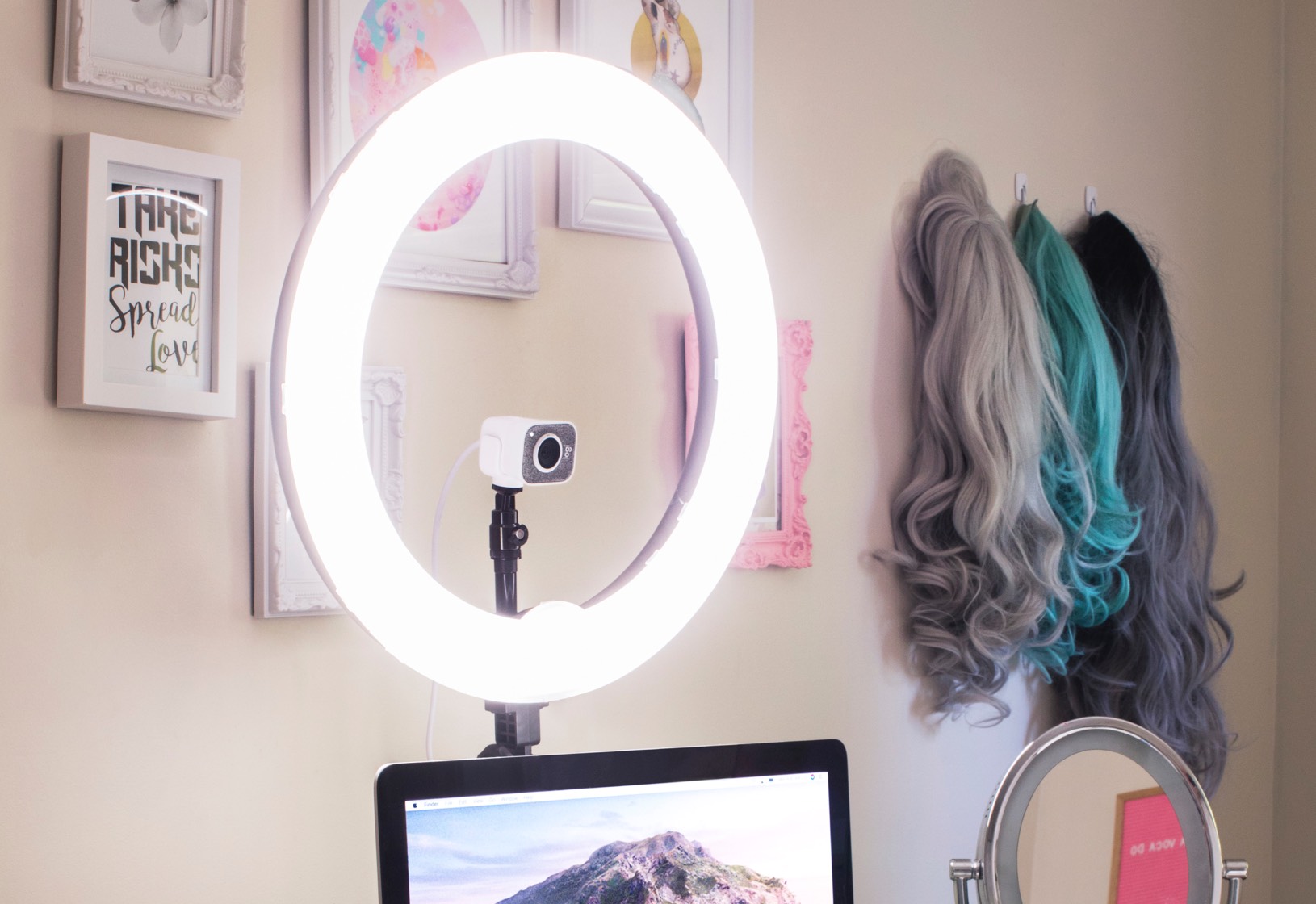 how to setup digitek ring light