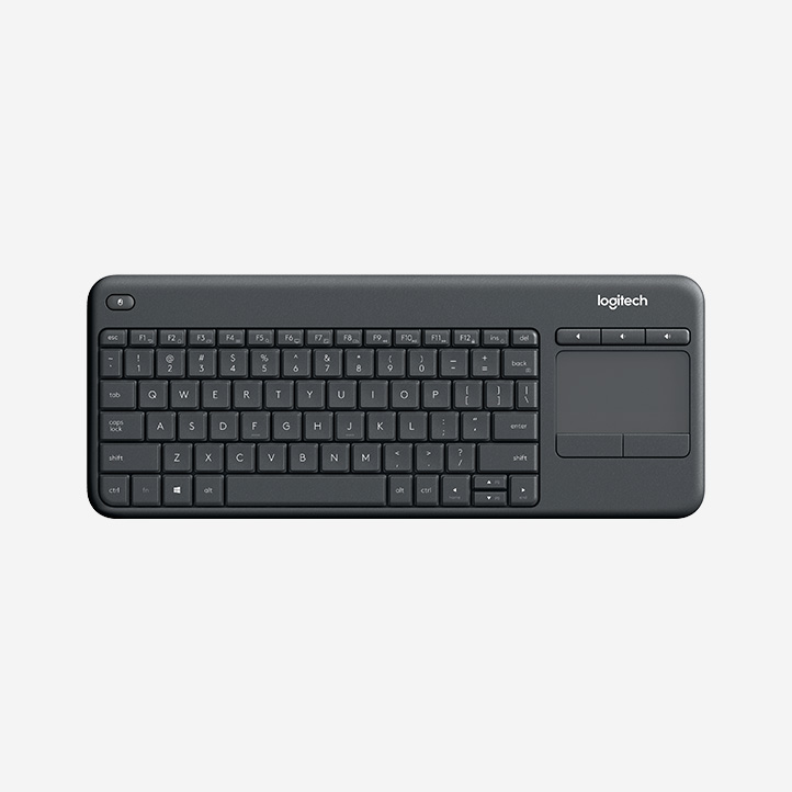 Soluções de vídeo da Logitech: K400 Professional Wireless Touch Keyboard K400 Plus