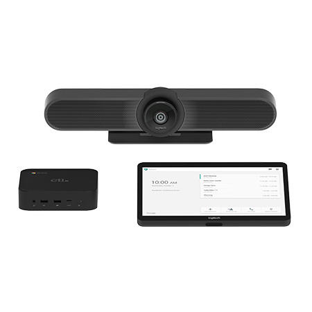 Image de produit des solutions Logitech pour salles Google Meet