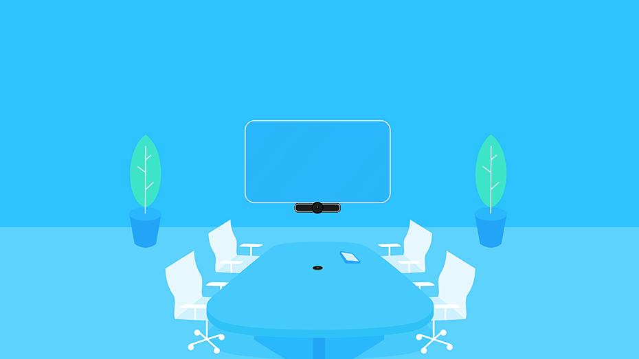 Illustration of conference room