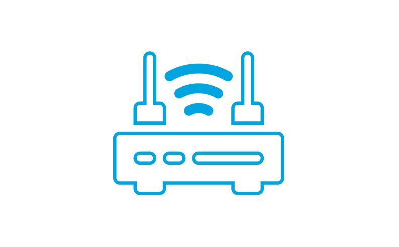 Grafik: Abbildung eines WLAN-Modems/-Routers